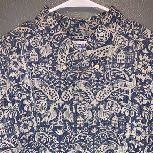 Like NEW 90’s VTG farmhouse / chicken print Hawaii
